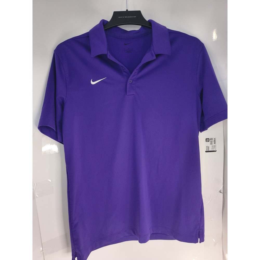 Nike Court Polo Shirt Mens Large Black Dri-FIT Blade Tennis Golf  Short Sleeve